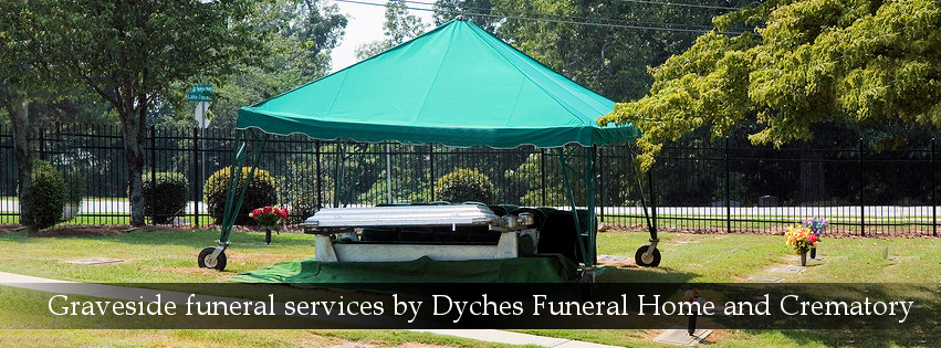 Graveside funeral services by Dyches Funeral Home